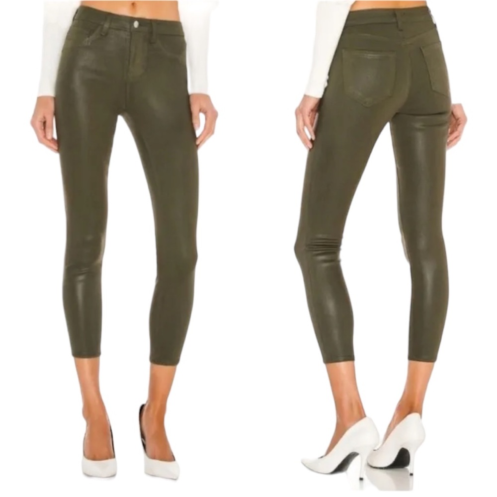 L’ Agence Margot High Rise Hunter Coated Jeans